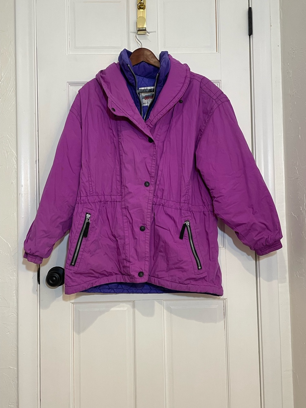 Vintage Obermeyer Gwynn Women’s Size 10 Purple Ski Jacket Coat Insulated Korea